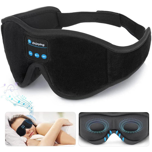 Masque de sommeil Bluetooth 3D, casque d'écoute avec haut-parleur intégré - Objetopia